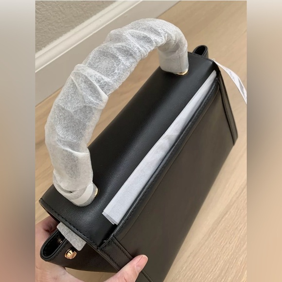 NWT MICHAEL Michael Kors Whitney Polished Leather Top Handle Satchel - Picture 13 of 15